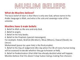 What are some of Islam's basic beliefs?